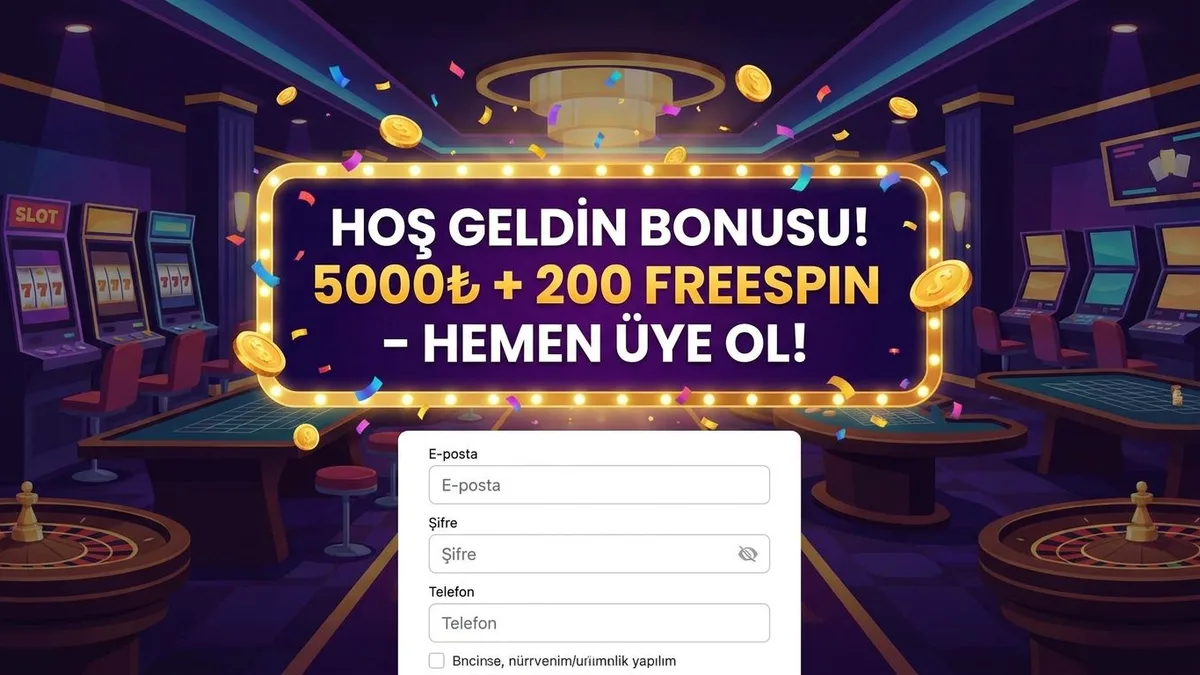 Bonusla kayıt ol